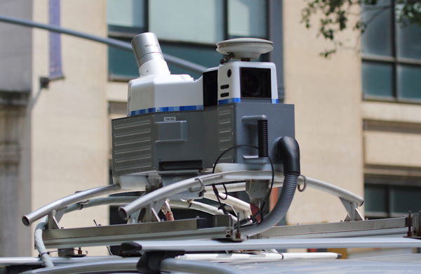 CycloMedia camera atop vehicle 5th Avenue NYC