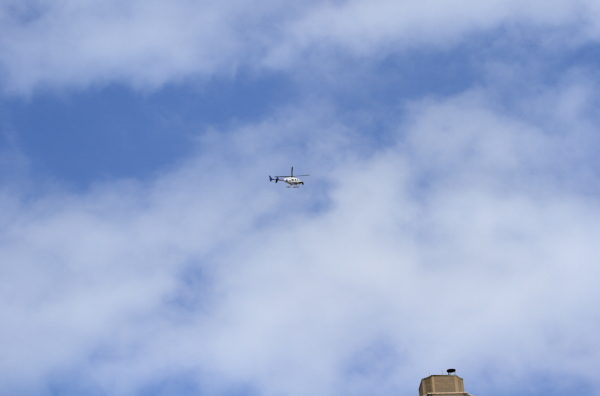 NBC channel 4 news helicopter over NYC