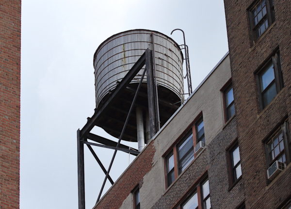 NYC West Village grey water tower