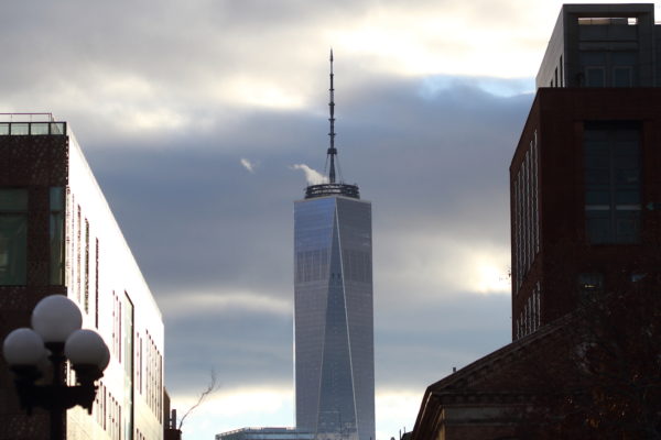 World Trade Center building in the distance